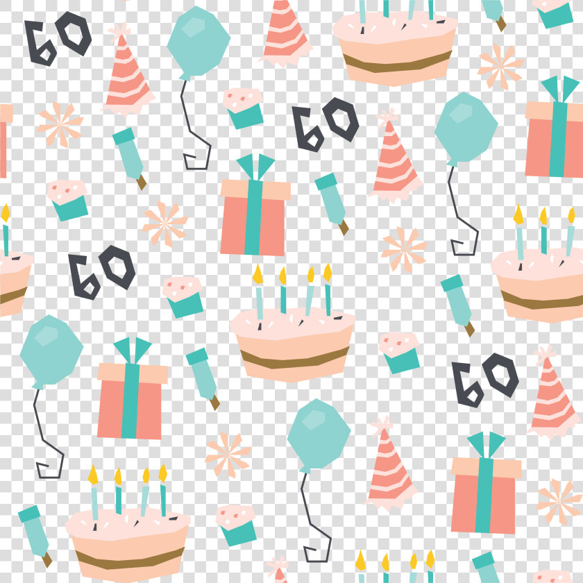 Birthday Cake Party Pattern   Cake Celebration Birthday Pattern  HD Png DownloadTransparent PNG