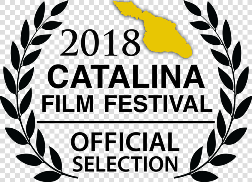 2018 Cff Laurel Transp Blk Gold   Catalina Film Festival Laurels  HD Png DownloadTransparent PNG