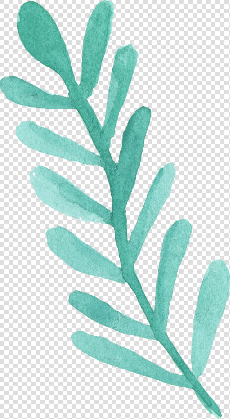 Blue Watercolor Leaves Png   Blue Watercolor Leaf Png  Transparent PngTransparent PNG