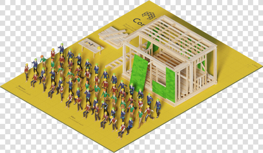 3d Render Lowpoly People Crowd Population Model   Plan  HD Png DownloadTransparent PNG