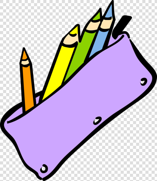 Vector Illustration Of Student S School Pencil Case   Transparent Background Pencil Case Clipart  HD Png DownloadTransparent PNG