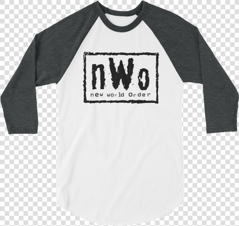 Nwo Logo 3 4 Sleeve Raglan T shirt Class   Funny Softball Catcher Shirts  HD Png DownloadTransparent PNG