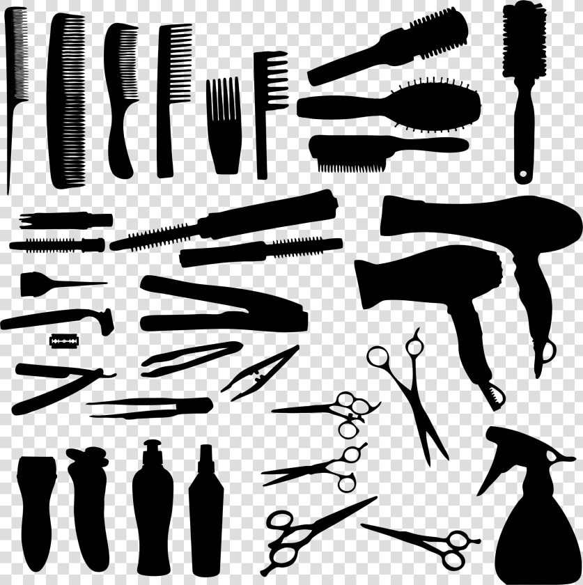 Hair Tools And Accessories   Hair Styling Tools Clip Art  HD Png DownloadTransparent PNG