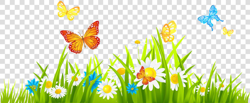 Grass With Flower Background Png   Grass And Flowers Clipart  Transparent PngTransparent PNG