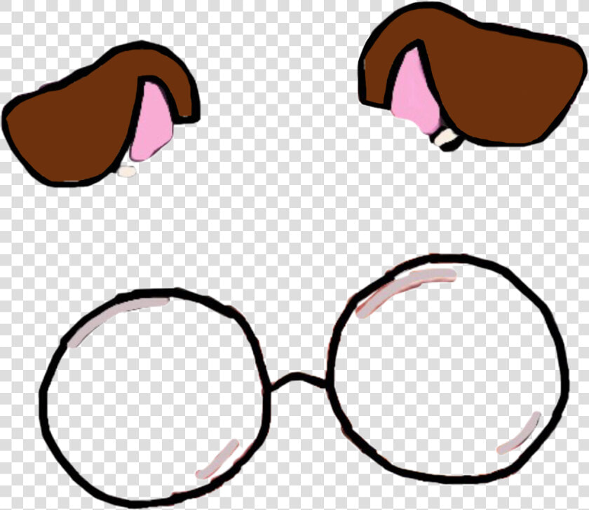  dogears  snapchat  snapchatfilter  glassesfilter  glasses   Snapchat Glasses Filter Png  Transparent PngTransparent PNG