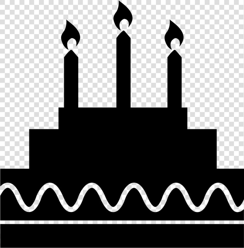 Birthday Cake With Candles   Birthday Cake Silhouette Png  Transparent PngTransparent PNG