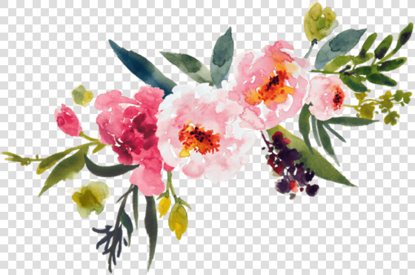 Painting Flower Bouquet Clip Art Leaves Transprent   Watercolor Flower Transparent Background  HD Png DownloadTransparent PNG