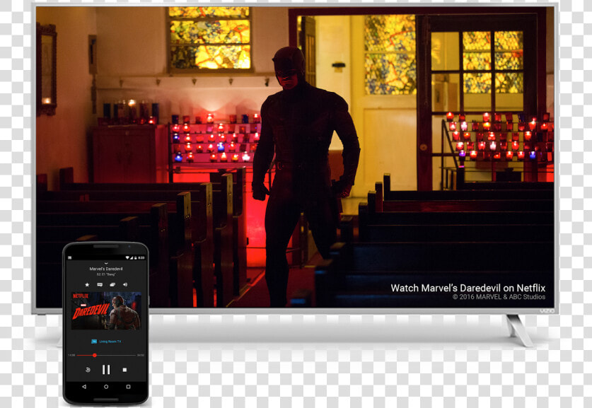 Behind Chromecast  To Speakers  Android Tvs  Game Consoles   Daredevil Season 3 Church Scene  HD Png DownloadTransparent PNG