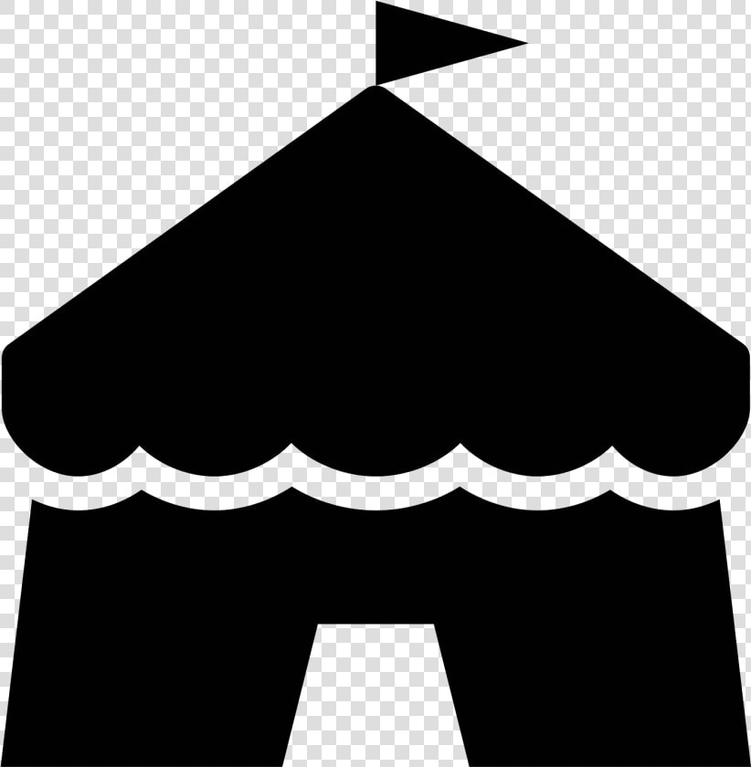 Circus Tent Filled Icon   Circus Icon White Png  Transparent PngTransparent PNG