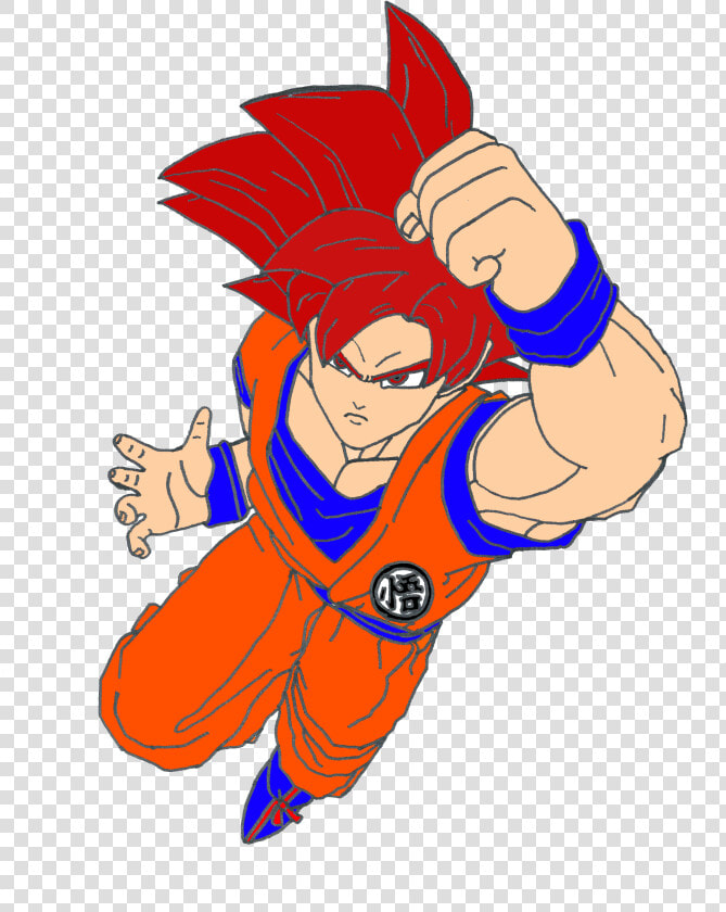 Dragon Ball Z Battle Of Gods Super Saiyan God Coloring   Dragon Ball Battle Of Z Goku Super Saiyan God  HD Png DownloadTransparent PNG