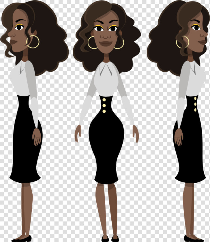 Business Lady Character Animator Puppet   Cartoon  HD Png DownloadTransparent PNG