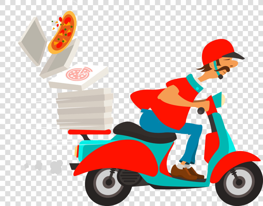 Restaurants Clipart Order Food   Pizza Delivery Delivery Man Png  Transparent PngTransparent PNG