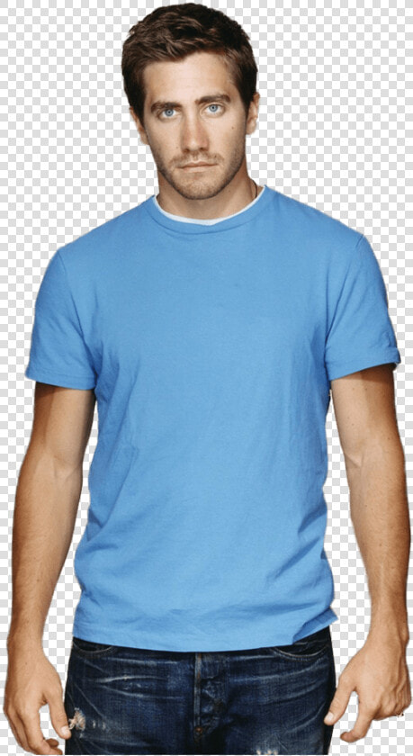 Jake Gyllenhaal Blue Tshirt  HD Png DownloadTransparent PNG