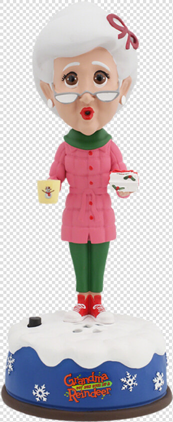 Grandma Got Runover By A Reindeer Bobblehead   Figurine  HD Png DownloadTransparent PNG