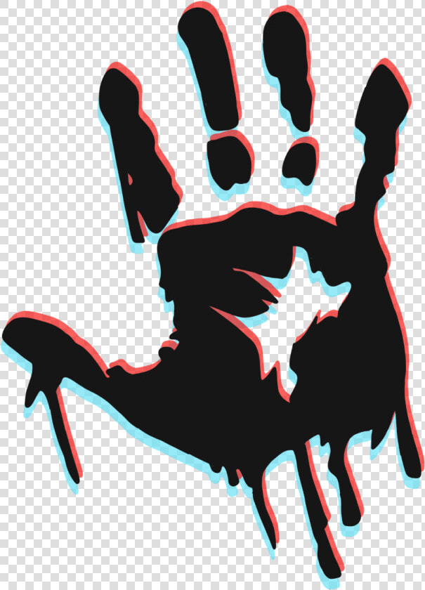  hand  scary  spooky  glitch  halloween  HD Png DownloadTransparent PNG