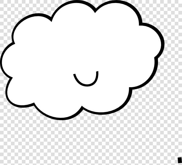 Cute Cloud Bw Clip Art At Clker   Rainy Cute Clouds Png  Transparent PngTransparent PNG