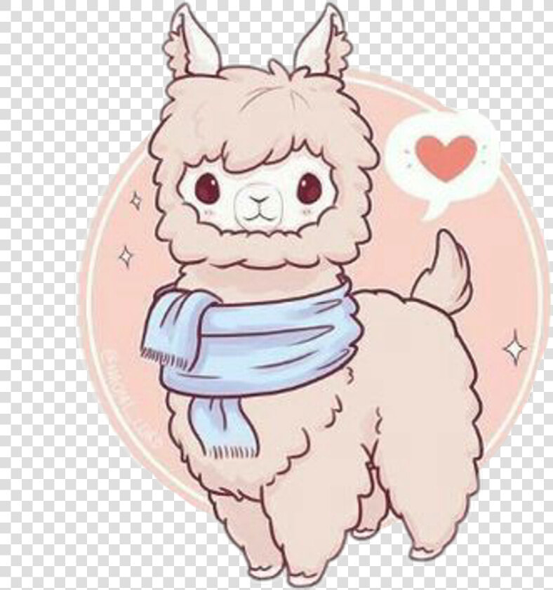 Llama Clipart Kawaii   Kawaii Cute Llama Drawing  HD Png DownloadTransparent PNG