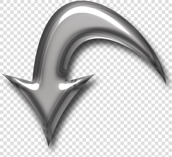 Arrow Chrome Down   Arrow Down Silver Png  Transparent PngTransparent PNG