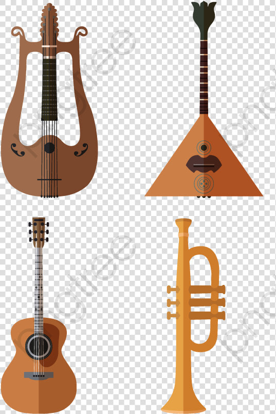 Trumpet Guitar Cello Instrument  Guitar Vector  Small   HD Png DownloadTransparent PNG