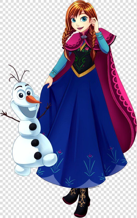 Anna And Olaf From Frozen Clipart   Png Download   Reine De Neige En Png  Transparent PngTransparent PNG