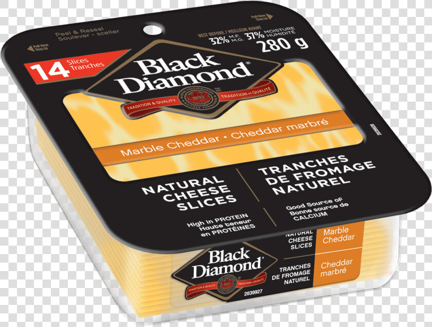 Marble Cheddar Natural Cheese Slices 280g   Black Diamond Marble Cheese Slice  HD Png DownloadTransparent PNG