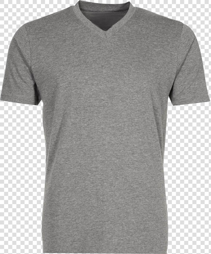 V Neck T Shirt   Gray V Neck T Shirt Png  Transparent PngTransparent PNG