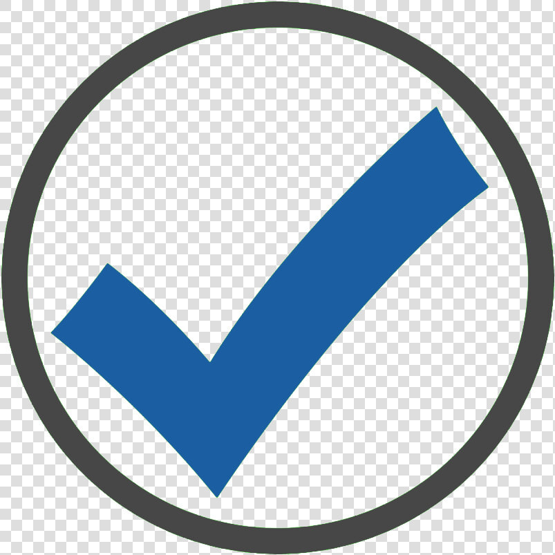 Blue Check Mark In Circle   Transparent Background Check Mark Png  Png DownloadTransparent PNG