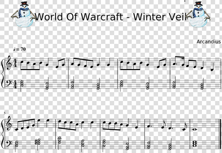 World Of Warcraft   World Of Warcraft Sheet Music  HD Png DownloadTransparent PNG