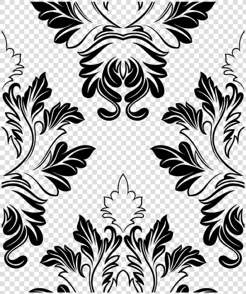 Victorian  Pattern  Floral  Art  Deco  Dividers  Frames   Clipart Pattern Border Design Black And White  HD Png DownloadTransparent PNG