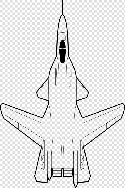 Airplane  Jet  Fighter  Blueprint  Aircraft  Flight   Fighter Jet Plane Drawing  HD Png DownloadTransparent PNG