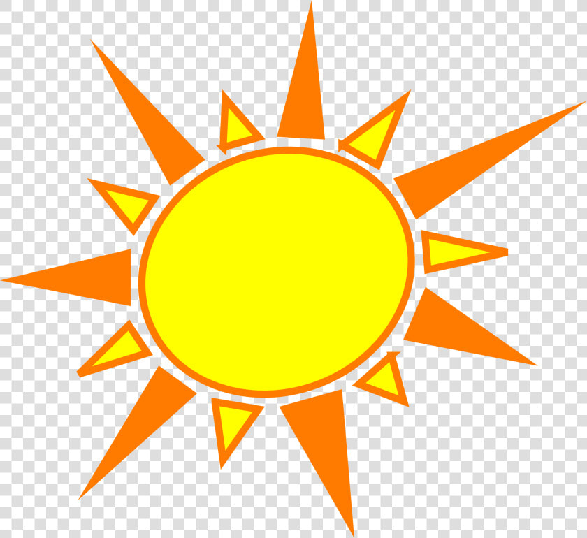 Top 81 Sun Clip Art   Yellow And Orange Sun  HD Png DownloadTransparent PNG