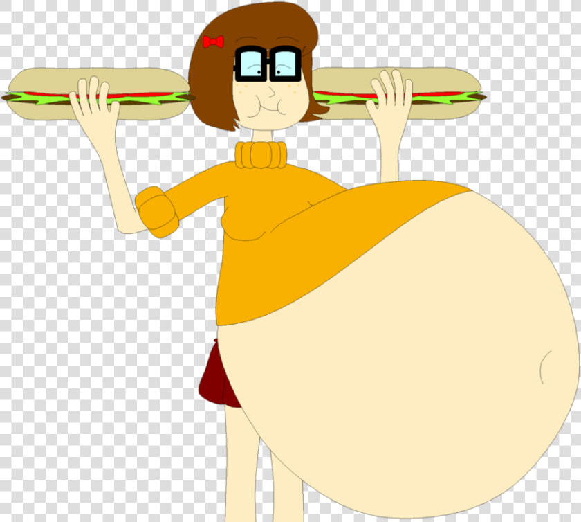 Sandwich Stuffing Velma By Angry   Cartoon  HD Png DownloadTransparent PNG