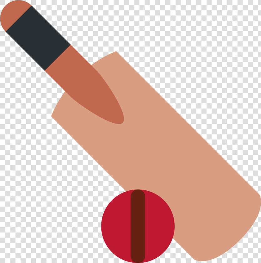 Cricket Bat And Ball   Twitter Cricket Bat Emoji  HD Png DownloadTransparent PNG