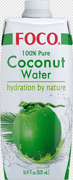 Coconut Water   Foco 100 Pure Coconut Water  HD Png DownloadTransparent PNG