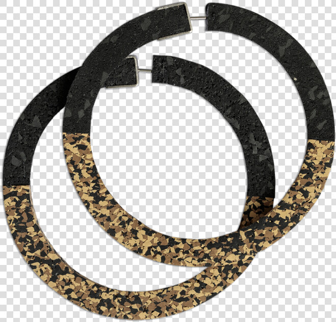 Champ Two Tone Hoops Black Sand Speckle  HD Png DownloadTransparent PNG