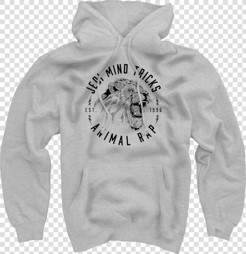 Animal Rap On Heather Grey Hoodie   Hoodie  HD Png DownloadTransparent PNG