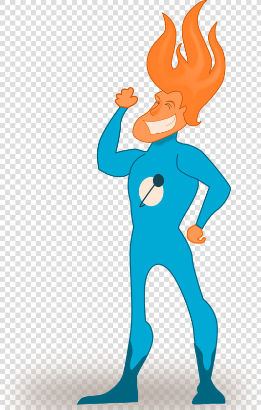 Standing human Behavior electric Blue   Flamme Super Hero  HD Png DownloadTransparent PNG