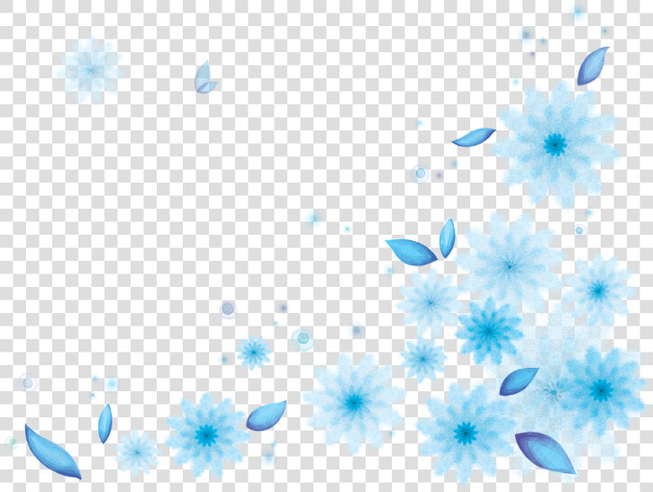  ftestickers  watercolor  flowers  border  corner  blue   Floral Design  HD Png DownloadTransparent PNG