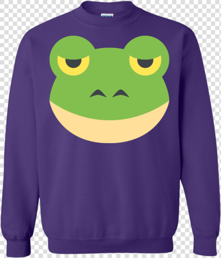 Frog Face Emoji Sweatshirt   Sweater  HD Png DownloadTransparent PNG