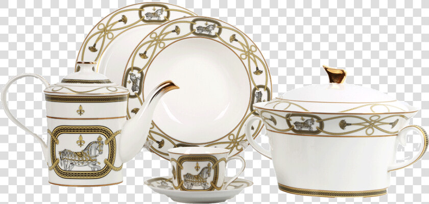 Dinner Set 61pc Royal Bistro 61 675w   Ceramic  HD Png DownloadTransparent PNG