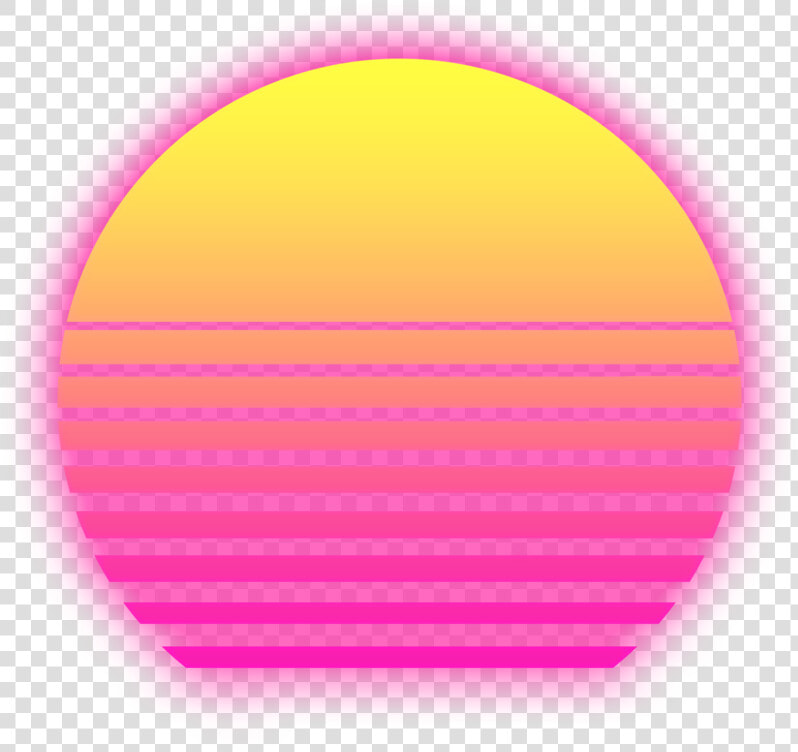 Retrowave Sun With Alpha Background Vaporwave Png   Sol Retro Wave Png  Transparent PngTransparent PNG