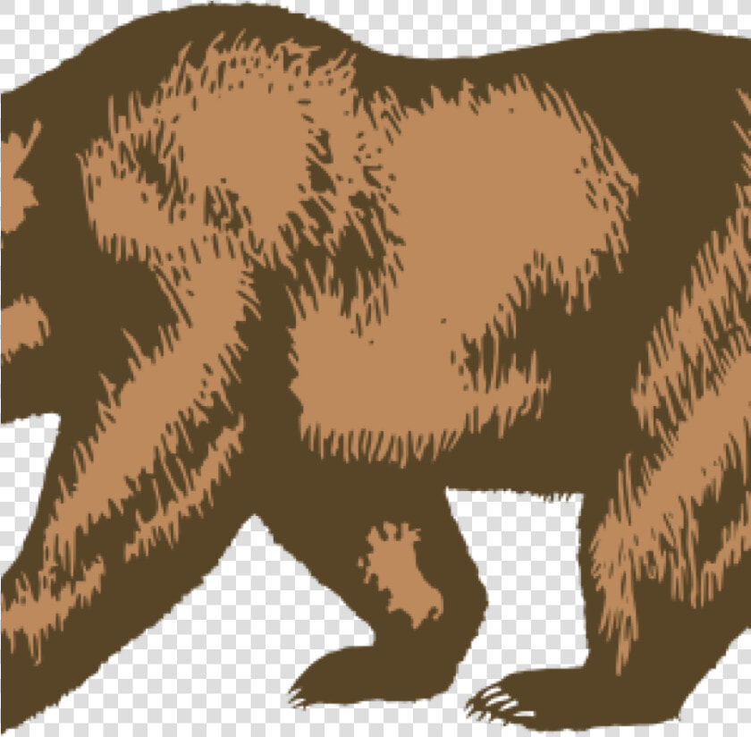 Transparent Bear Outline Png   California Bear Flag Vector  Png DownloadTransparent PNG