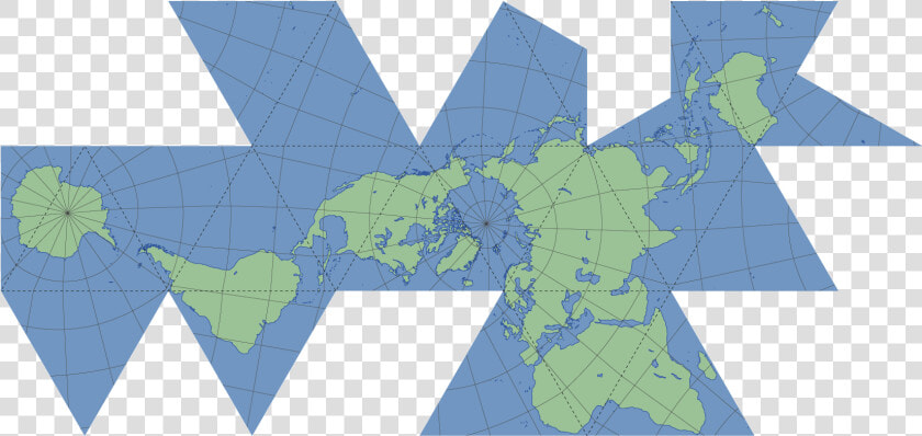 Fuller Dymaxion Map  HD Png DownloadTransparent PNG