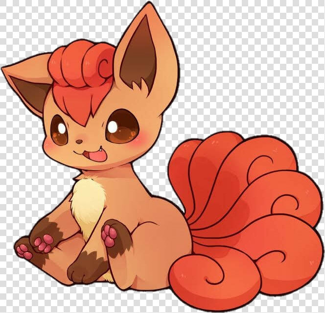  pokemon  vulpix  fire  fox   Cute Anime Kawaii Pokemon  HD Png DownloadTransparent PNG