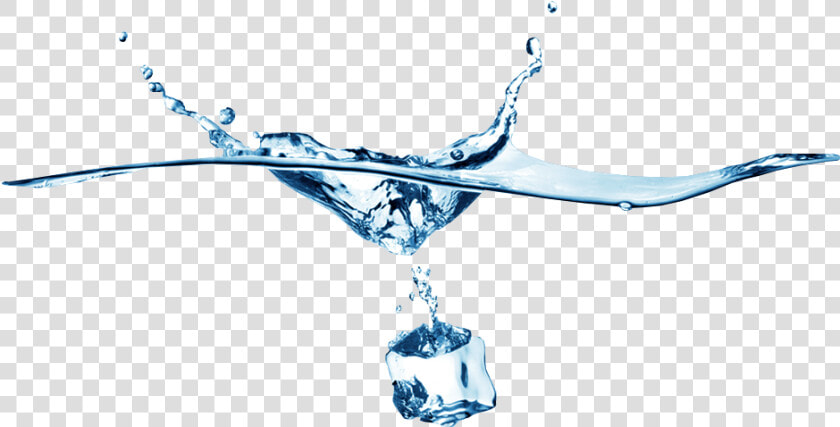 Ice Water Transparent Png   Ice Drop In Water  Png DownloadTransparent PNG