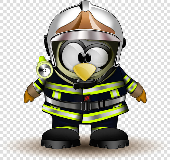 Penguin Clipart  Linux  Mason Jars  Clip Art  Little   Tux Firefighter  HD Png DownloadTransparent PNG