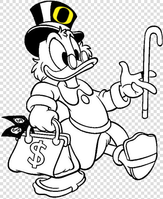 Scrooge Mcduck Coloring Page  HD Png DownloadTransparent PNG