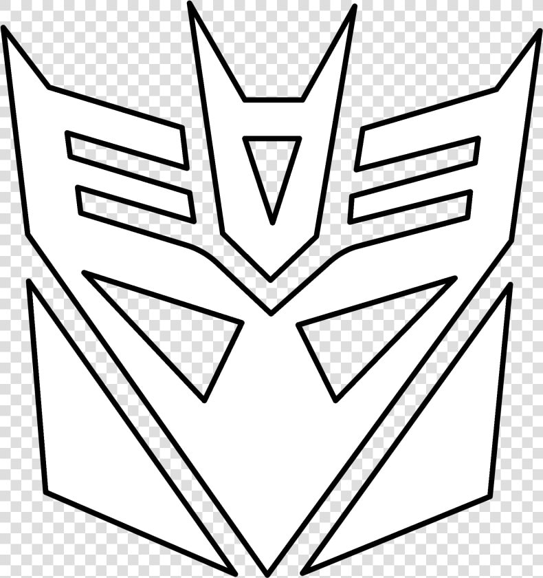 Decepticon Logo Png Transparent Vector Freebie Black   Transformers Decepticons Coloring Pages  Png DownloadTransparent PNG