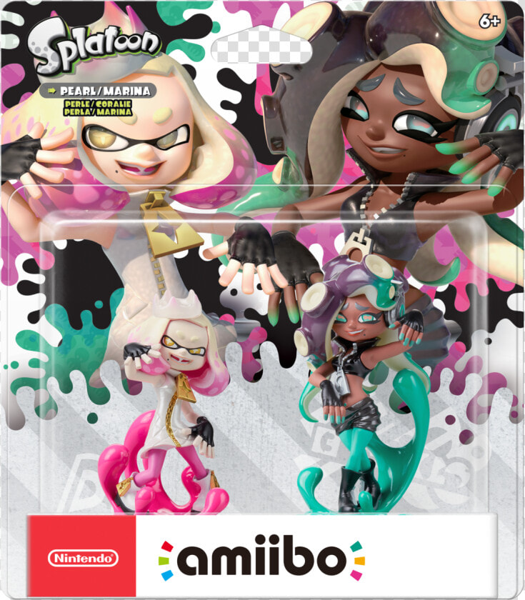 Pearl   Marina Perlet Coralie Perlamarina Amiibo Nintendo   Pearl And Marina Amiibo  HD Png DownloadTransparent PNG