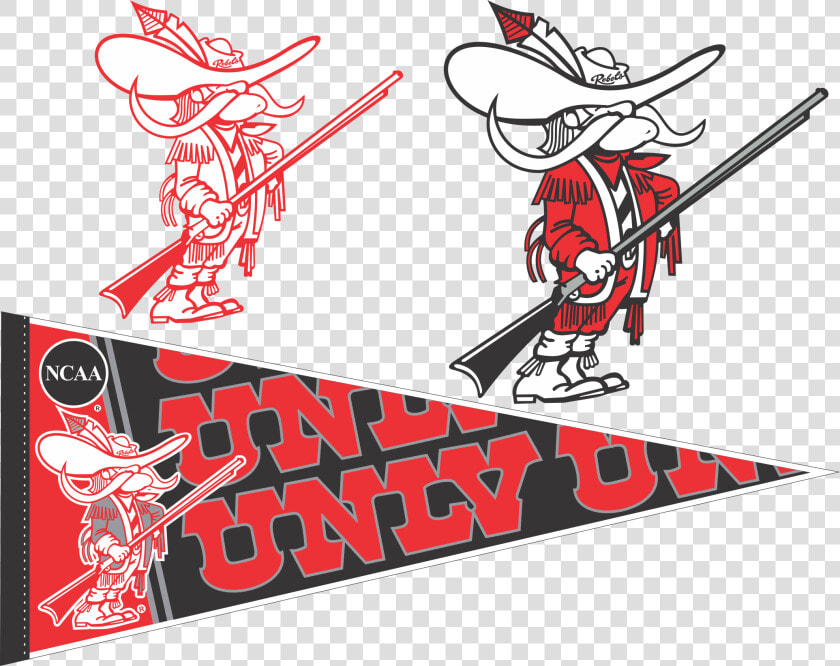 Unlv Runnin Rebel Logo   Png Download   Unlv Rebels Logo Old  Transparent PngTransparent PNG